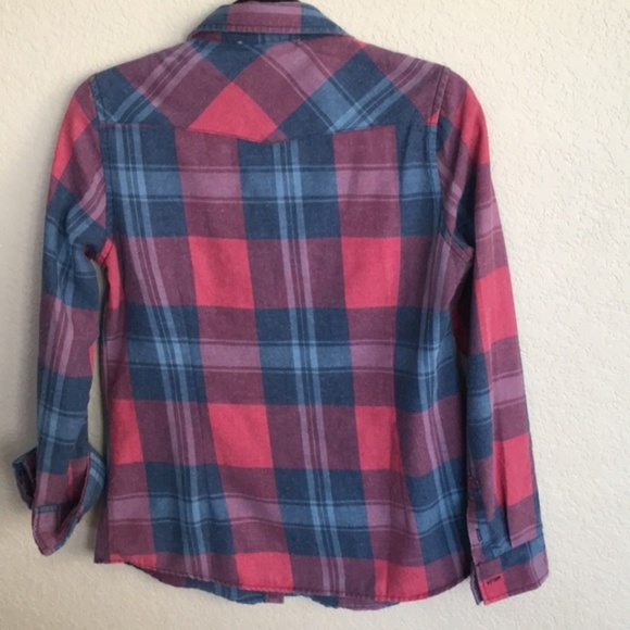 VICI “washed” plaid button down - Picture 2 of 2